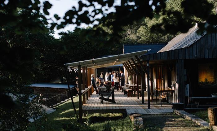The lodge terrace (photo: Rebecca Goddard)